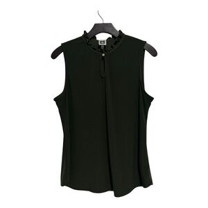 Anne Klein Forest Green Sleeveless Blouse